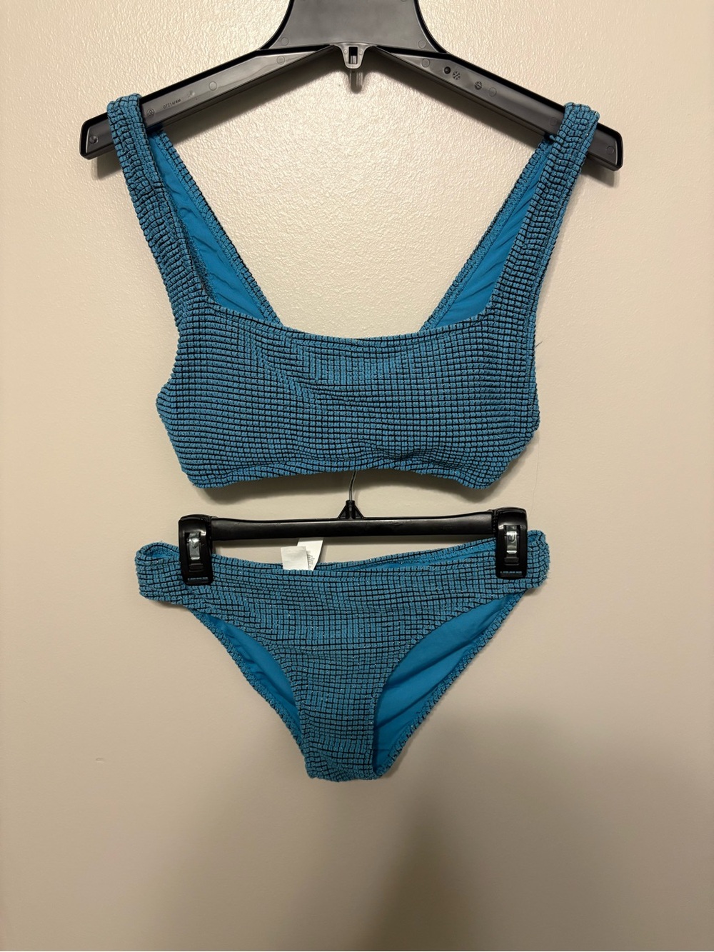 aerie Teal Textured Two-Piece Bikini
